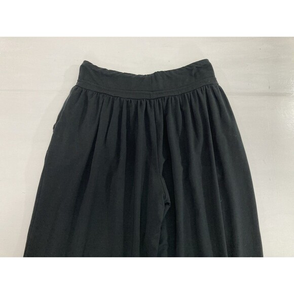 Garnet Hill Harem Pants Women’s L Black High Rise Lounge Jogger Athleisure - Picture 4 of 13